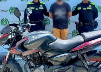 Capturado extranjero cuando se movilizaba en una motocicleta hurtada 