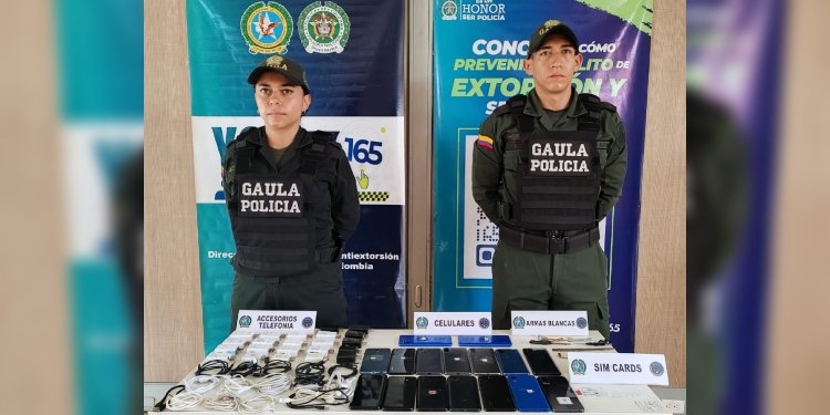 En ‘raqueteada’ en el COIBA encontraron 71 tarjetas Sim-card y 16 celulares
