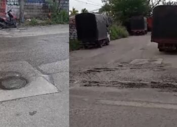 Denuncian fuga de agua cerca a surtiplaza del Salado 