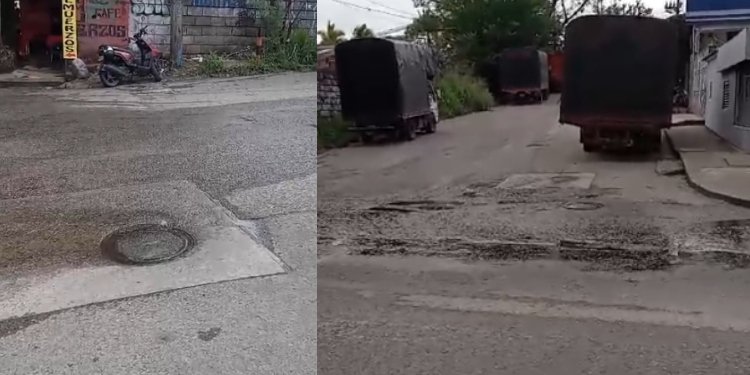 Denuncian fuga de agua cerca a surtiplaza del Salado 