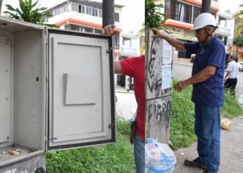 Robaron controlador de semáforo de la Ferrocarril con 30
