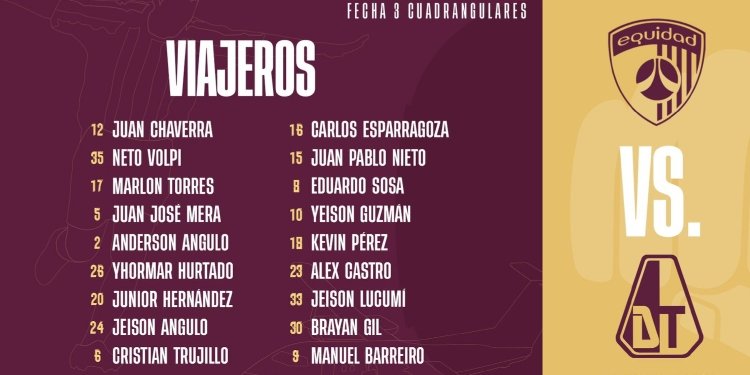 Deportes Tolima dió a conocer a sus 18 “Guerreros viajeros”