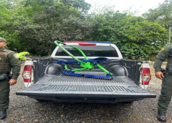 Policía recuperó máquina para hacer ejercicio que se habían hurtado de un parque biosaludable