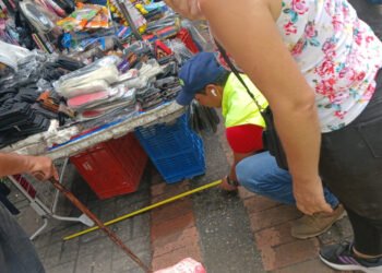 Alcaldía inició la delimitación de espacio público para los vendedores informales de Ibagué