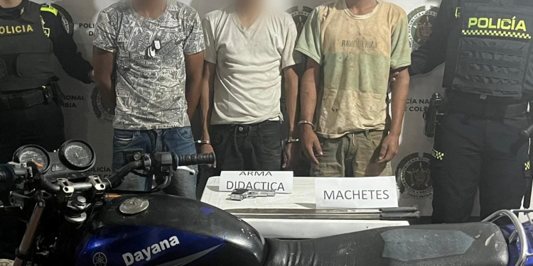 Banda dedicada al robo de motos fue detenida en Saldaña 