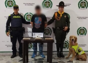 Jeffry halló marihuana y droga sintética en la terminal de Transportes de Ibagué