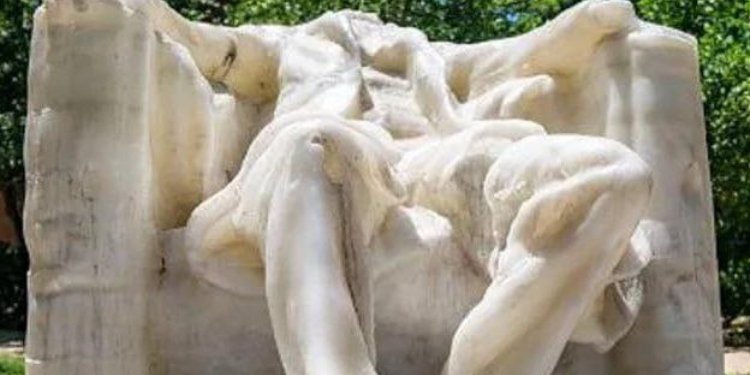 Altas temperaturas en Washington  afectaron estatua de cera de Abraham Lincoln 