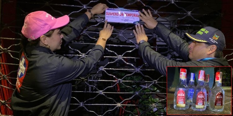Autoridades cerraron un establecimiento por venta de licor adulterado en ‘calle caliente’ en Ibagué