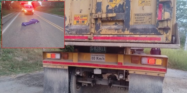 Empleada del Peaje de Alvarado falleció al chocar contra una volqueta