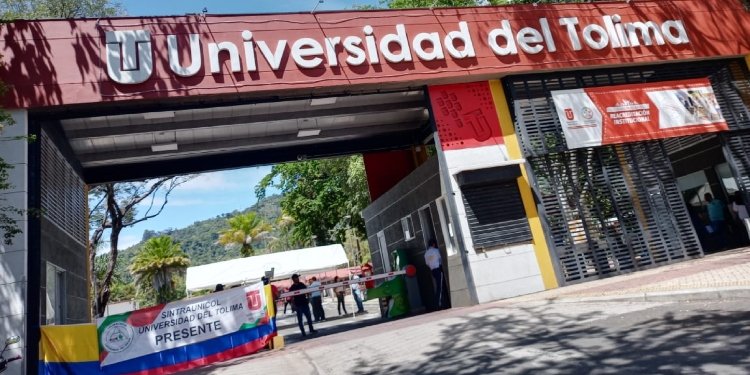 Funcionarios de la Universidad del Tolima bloquean entrada al campus universitario