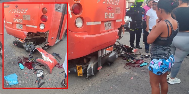 Enrique fue el motero que falleció en violento choque contra una buseta