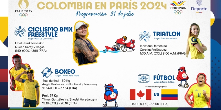 Agéndese con la presentación de colombianos en París 2024
