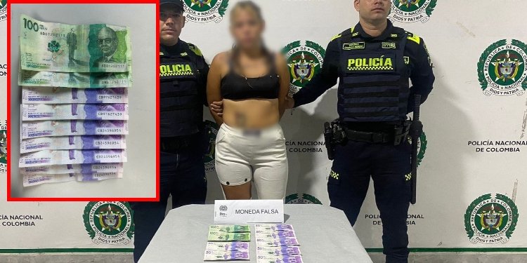 Mujer intentó meter un billete falso y fue capturada varios de ellos falsos