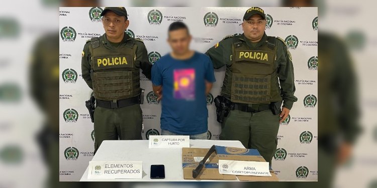 Hombre fue capturado en medio de un accidente de tránsito 