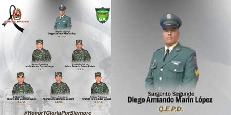 Militar tolimense entre las víctimas de campo minado en Antioquia