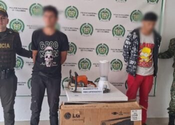 Jóvenes hermanos fueron detenidos por robar varias pertenencias de una finca en Líbano 