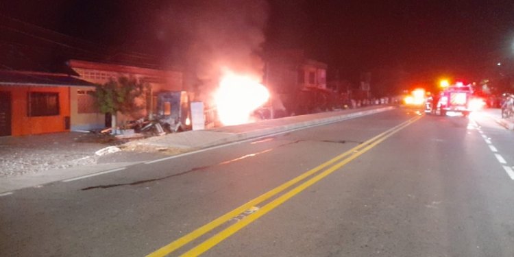 Una persona herida deja volcamiento de un vehículo transportador de gas en Armero Guayabal 