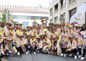 ¡Con sombrero vueltiado! Así llegó la delegación Colombiana a los Juegos Olímpicos