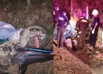 Dos jóvenes fallecieron en accidente en motocicleta