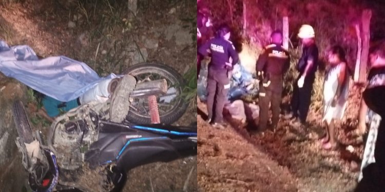 Dos jóvenes fallecieron en accidente en motocicleta
