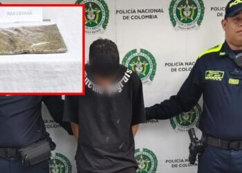 Sujeto simulaba que llevaba un libro que resultó ser un alijo de marihuana