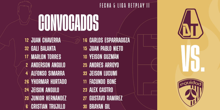 Deportes Tolima dió a conocer a sus 18 “Guerreros Pijaos”