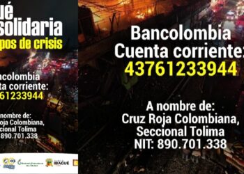 La única cuenta de apoyo es de la Cruz Roja para apoyar a los comerciantes afectados de la calle 19