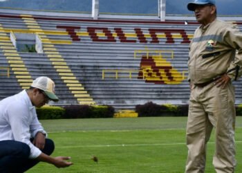 Como una “seda” en perfectas condiciones esta el gramado del Estadio Murillo Toro