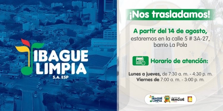 Ibagué Limpia se muda al corazón de La Pola para brindar un mejor servicio a la comunidad