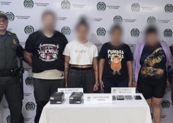 Detenido sujeto en compañía de tres venezolanas señalados de cometer un hurto a un local en el Centro Comercial La Estación