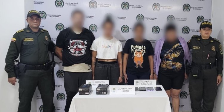 Detenido sujeto en compañía de tres venezolanas señalados de cometer un hurto a un local en el Centro Comercial La Estación