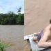 ¡Qué peligro! Joven arriesga su vida al desafiar las peligrosas corrientes del río Caquetá