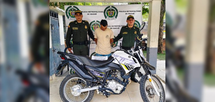 Capturado sujeto que usando las redes sociales pretendía vender una moto hurtada