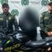 Capturaron a un hombre que iba en una motocicleta con los sistemas de seguridad regrabados