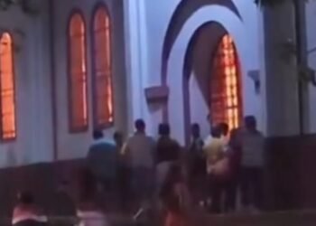Veladora encendida provocó emergencia en la Iglesia de la Virgen del Carmen en Purificación