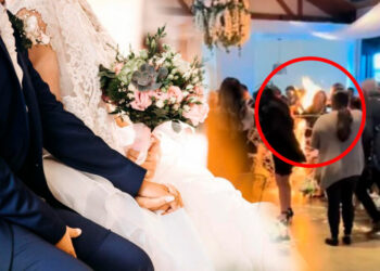 ¡A una novia se le prendió el vestido en plena boda!