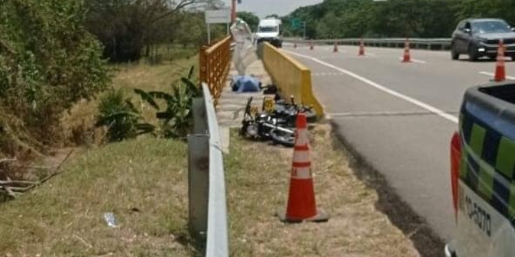 Joven motociclista falleció en la variante del Guamo