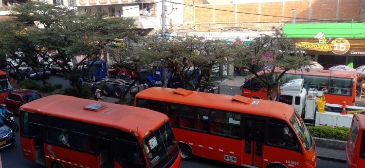 Camioneros adelantan ‘plan tortuga’ en Ibagué como apoyo al paro nacional