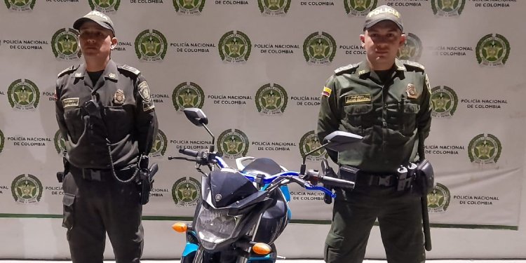 Policía de Ibagué recuperó motocicleta que había sido hurtada en Cundinamarca