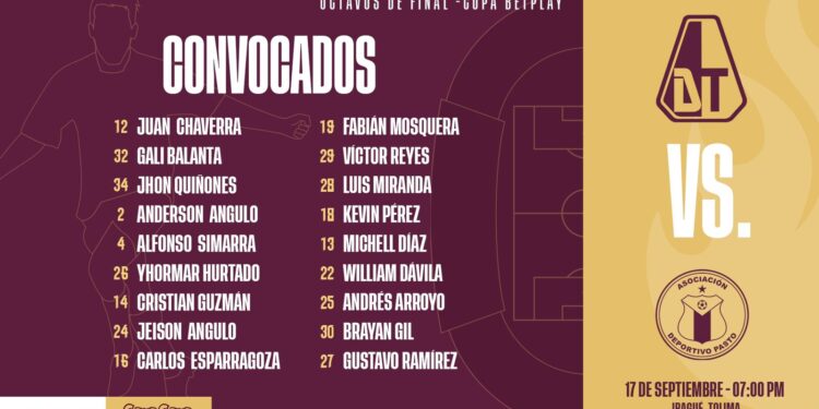 Deportes Tolima dio a conocer a sus 18 “Guerreros Pijaos”