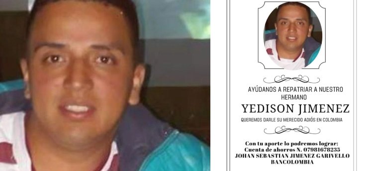 Familia que perdió a un ser querido en Estados Unidos busca apoyo para repatriar su cuerpo a Ibagué