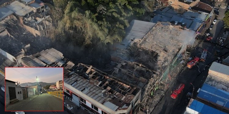 Zona donde ocurrió el incendio de la calle 19 entre carreras Cuarta y Quinta genera preocupación, salubridad y seguridad