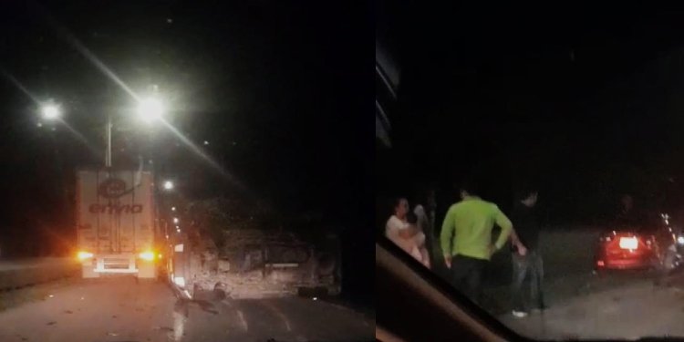 Una bebé y dos adultos lesionados en accidente en la vía al Aeropuerto Perales