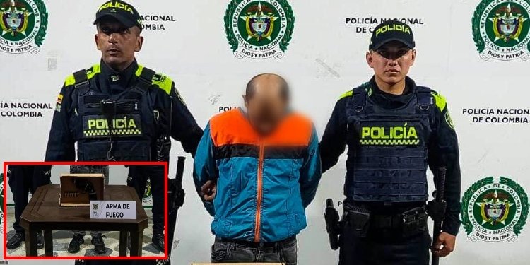 Sujeto fue detenido cuando intentaba esconder el arma de fuego