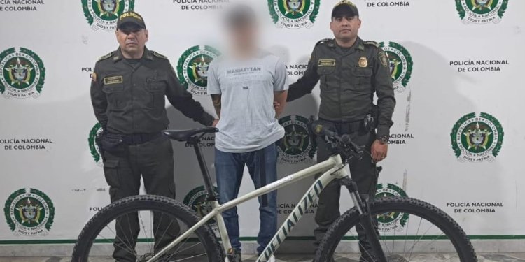 Autoridades capturaron a un hombre con una bicicleta hurtada