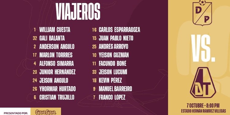 Deportes Tolima dio a conocer a sus 18 “Guerreros Pijaos”