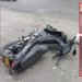 Moto incinerada y presunto delincuente capturado en el barrio Belén