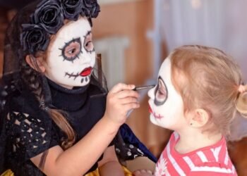 ¡Pilas! las pintucaritas, máscaras y disfraces en Halloween, también pueden contraer riesgo para la piel