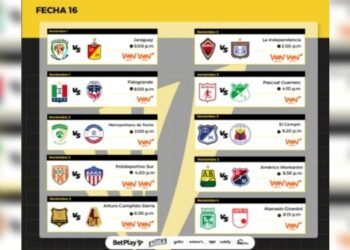 Llegó la decisiva Decimo Sexta fecha de la Liga Betplay 