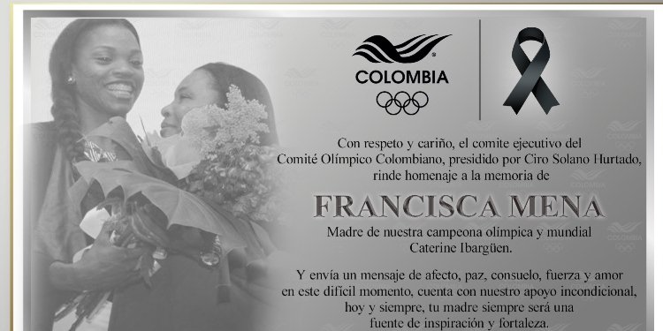 Profunda tristeza para Caterine Ibargüen: fallece su madre, Francisca Mena